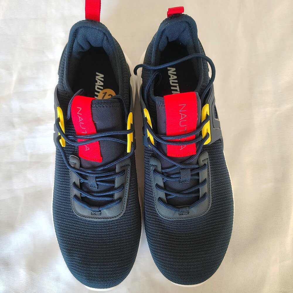 New Mens Nautica Color Navy/Red Size 12 Sneakers